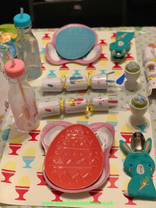 Table Laid for Easter Bunny Breakfast